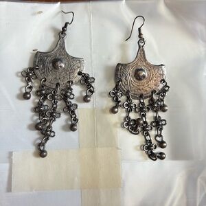 Silver earrings